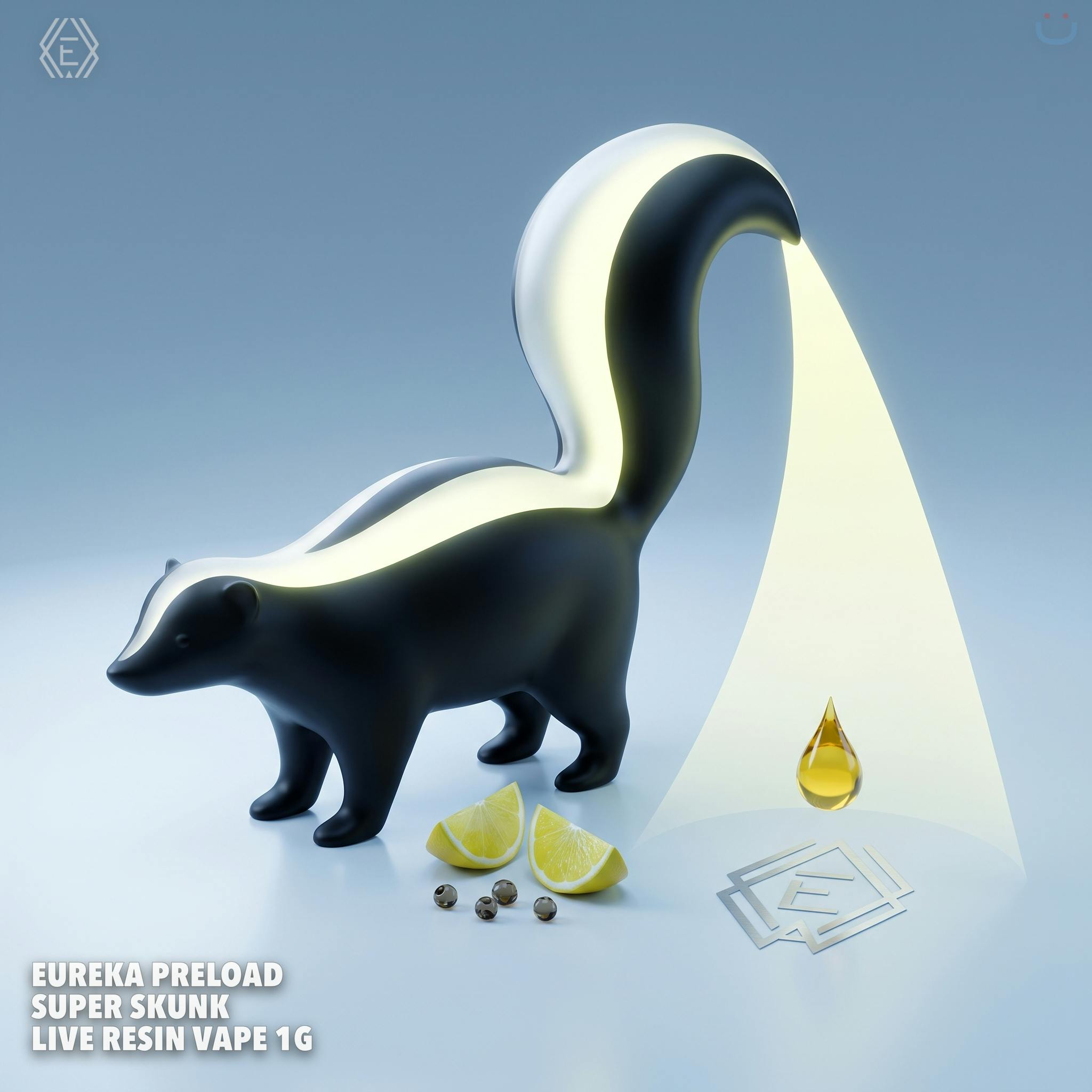 Eureka Preload Super Skunk Live Resin Vape 1G