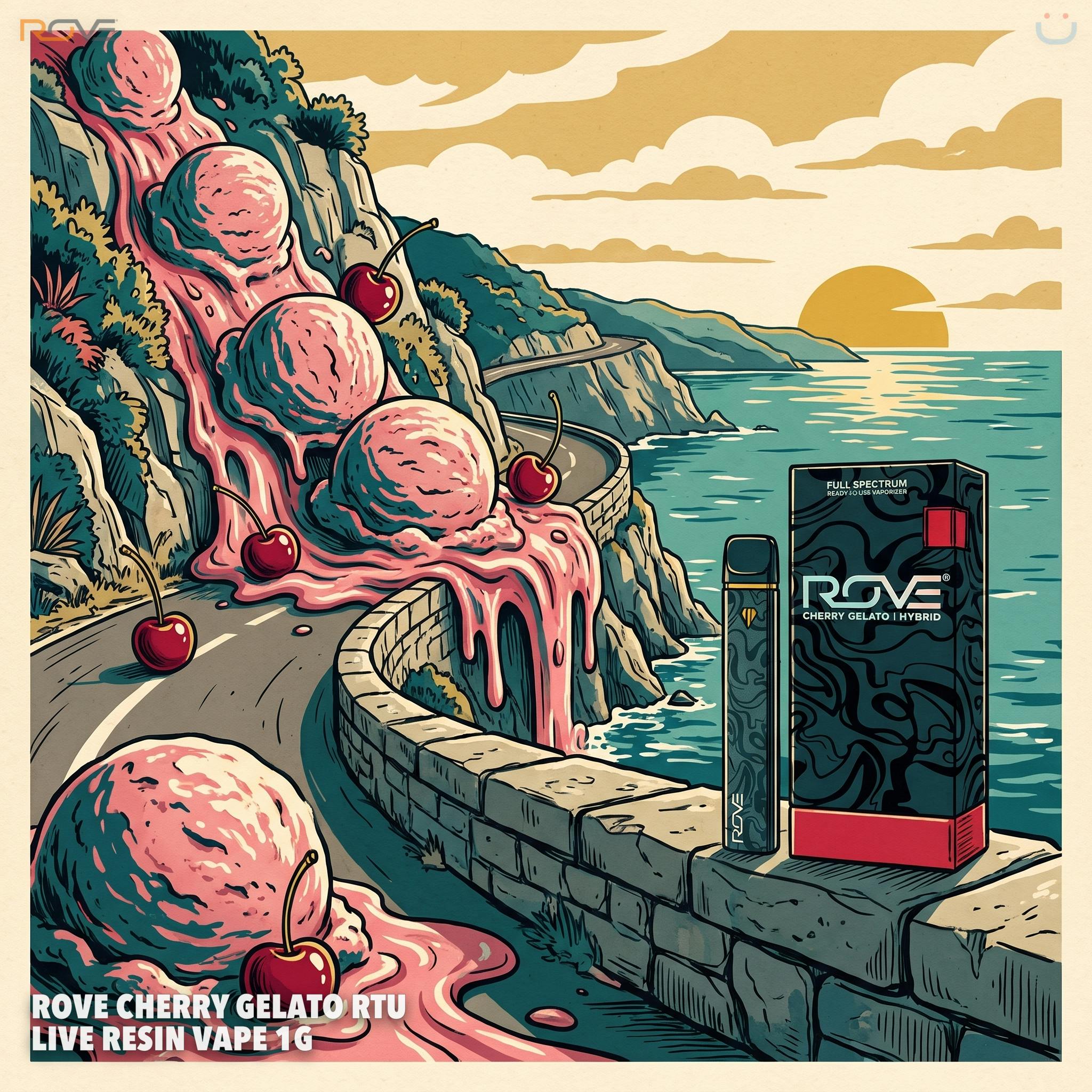 Rove Cherry Gelato RTU Live Resin Vape 1G