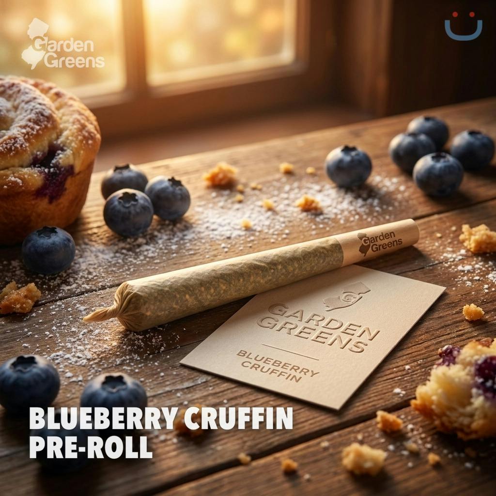 GARDEN GREENS BLUEBERRY CRUFFIN PRE-ROLL 5PK