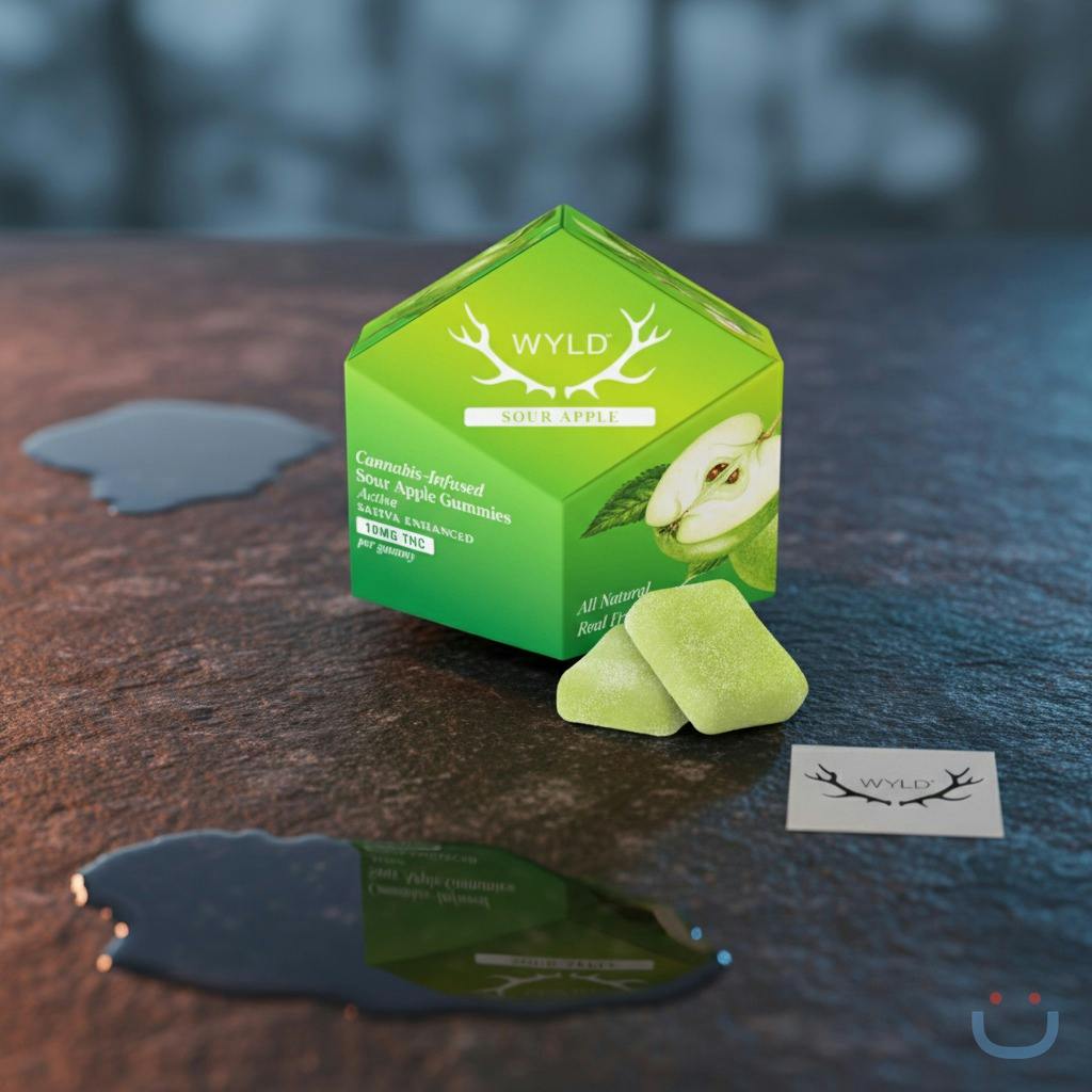 WYLD Sour Apple Gummies