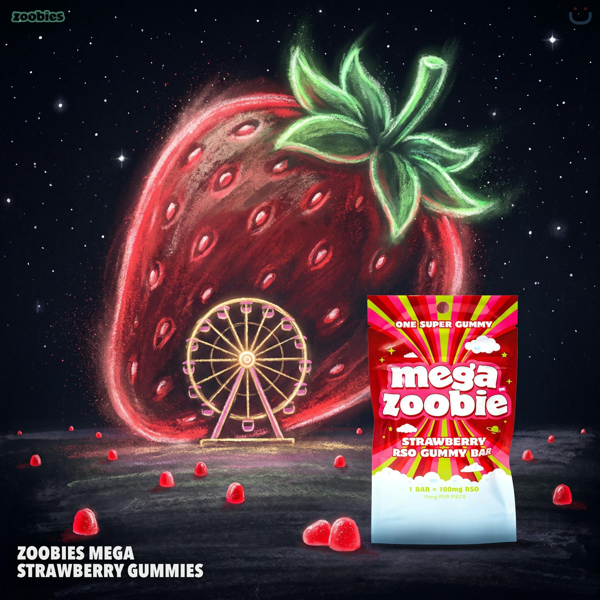Zoobies Mega Strawberry Gummies