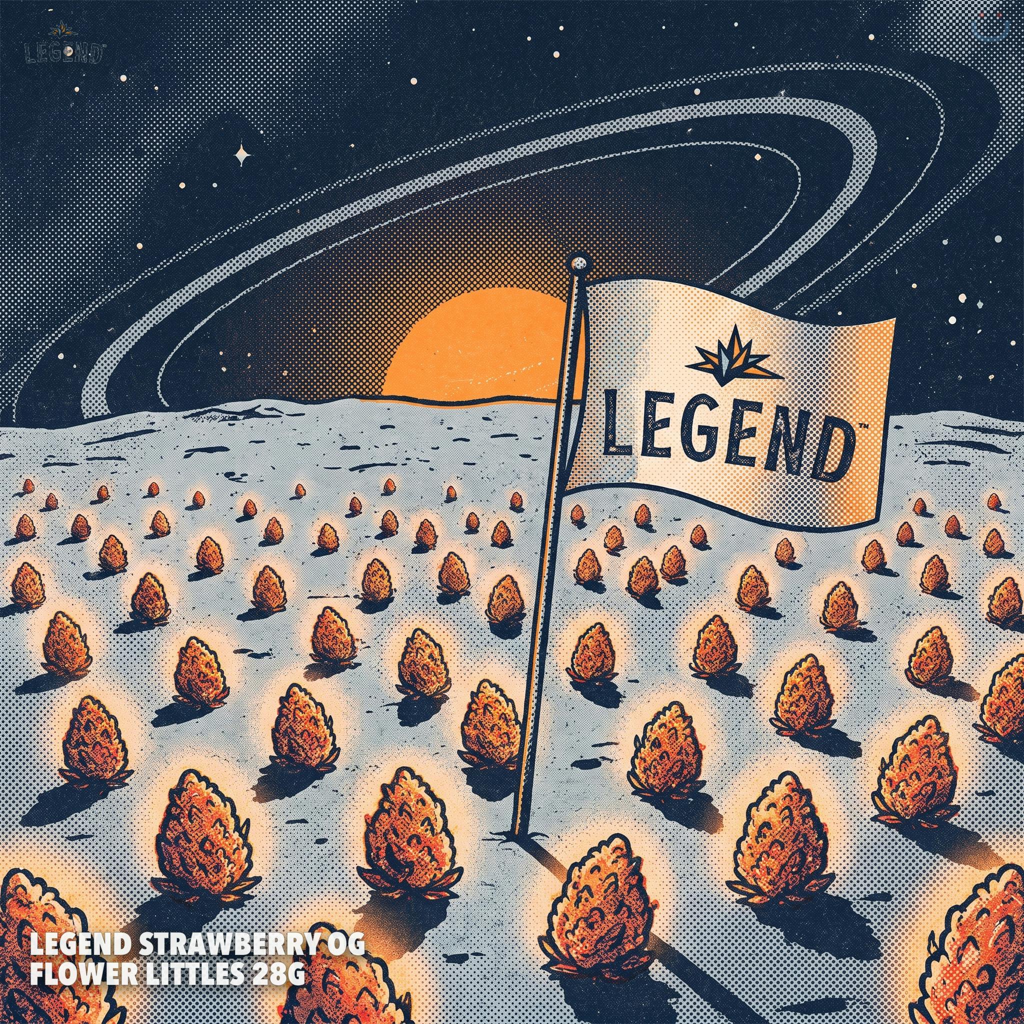 Legend Strawberry OG Flower Littles 28G