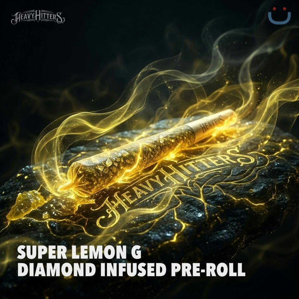 Heavy Hitters Super Lemon G Diamond Infused Pre-roll - 1 G