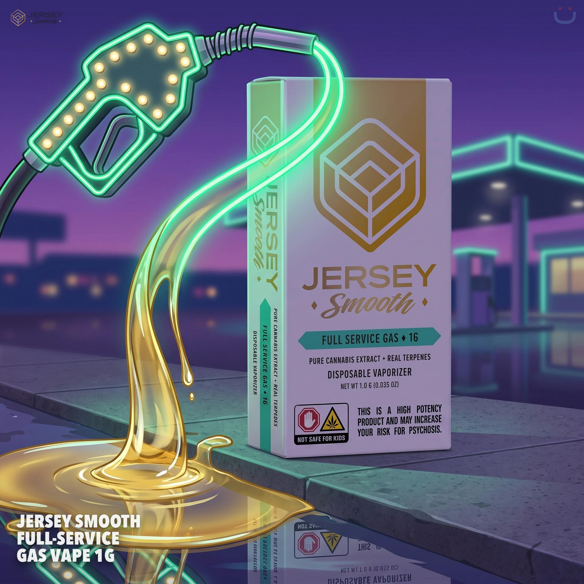 Jersey Smooth Full-Service Gas Vape 1G