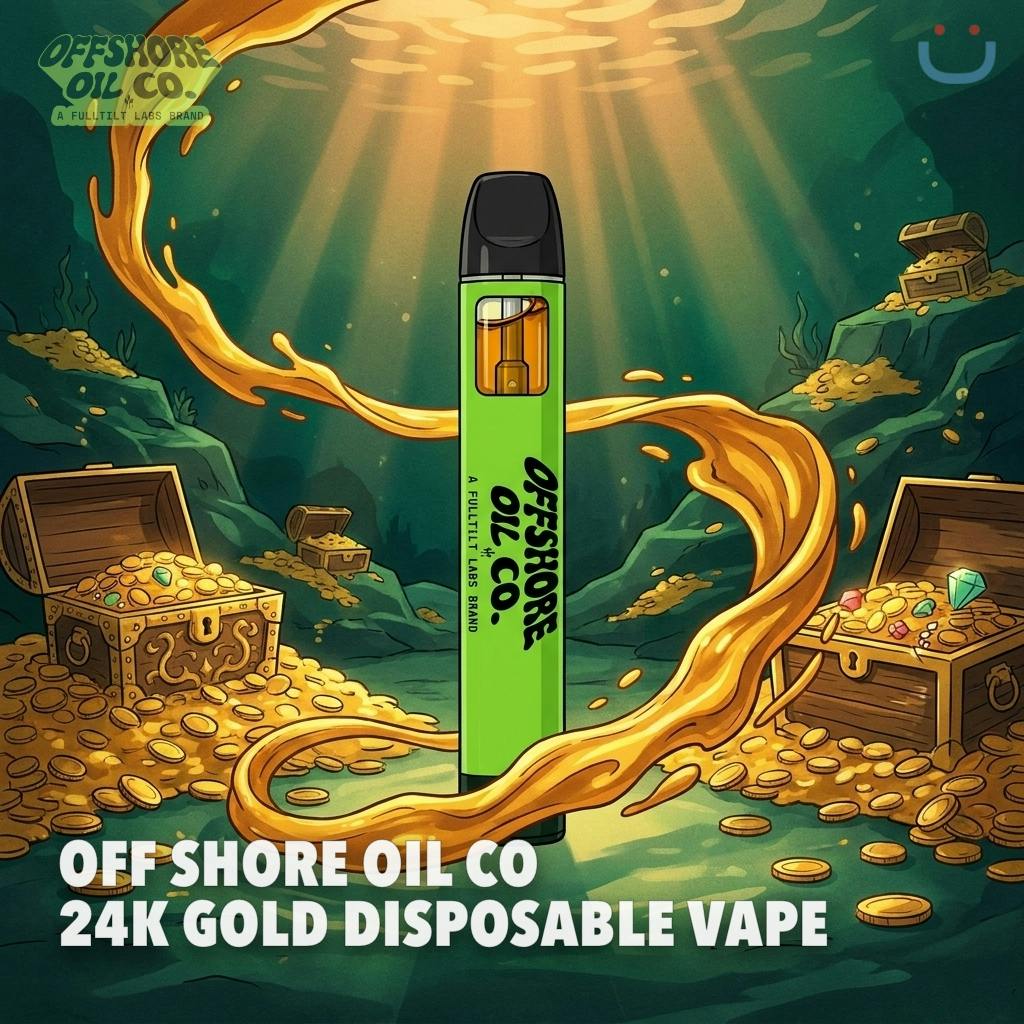 Off Shore OIl Co 24K Gold Disposable Vape 2G