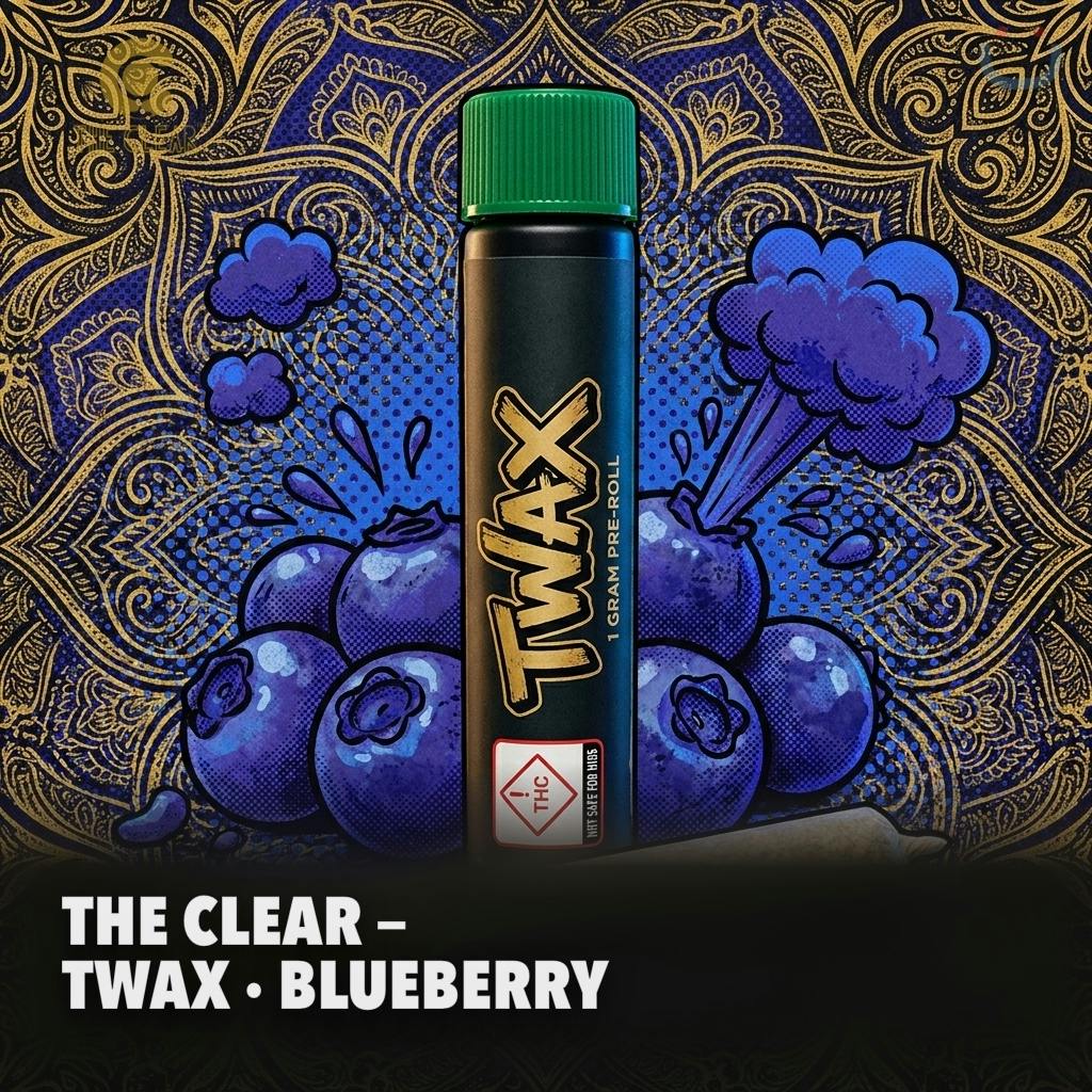 The Clear Twax Blueberry Infused Pre-roll 1G