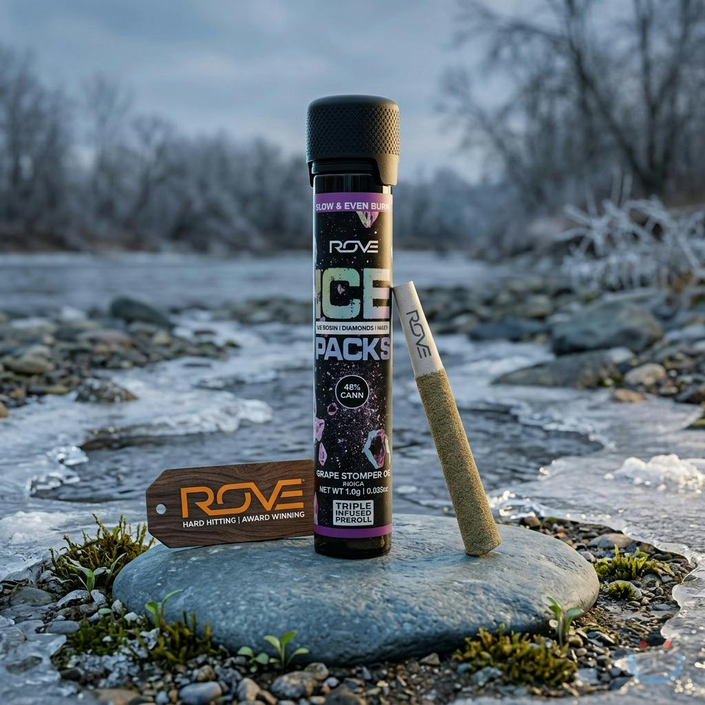 Rove Grape Stomper OG Hash Infused Pre-roll - 1 G