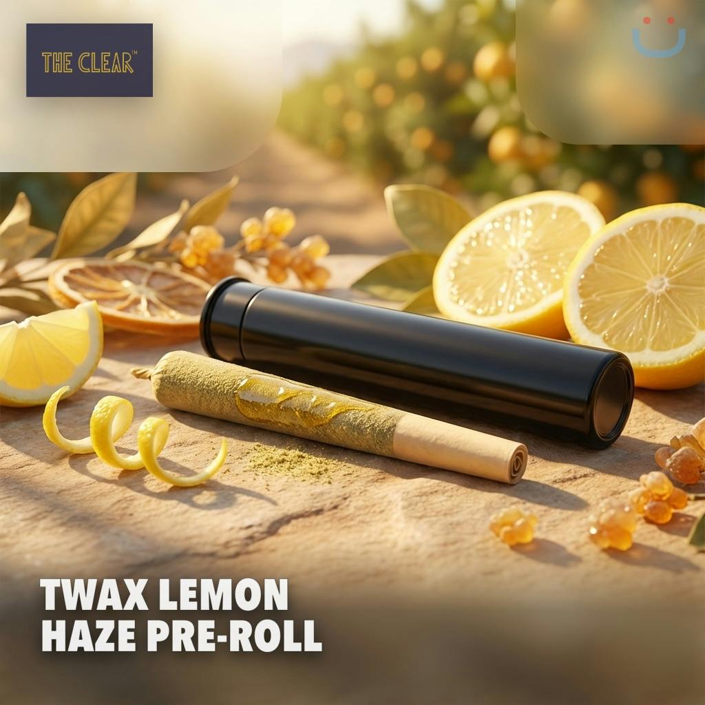 The Clear Twax Lemon Haze Infused Pre-roll 1G