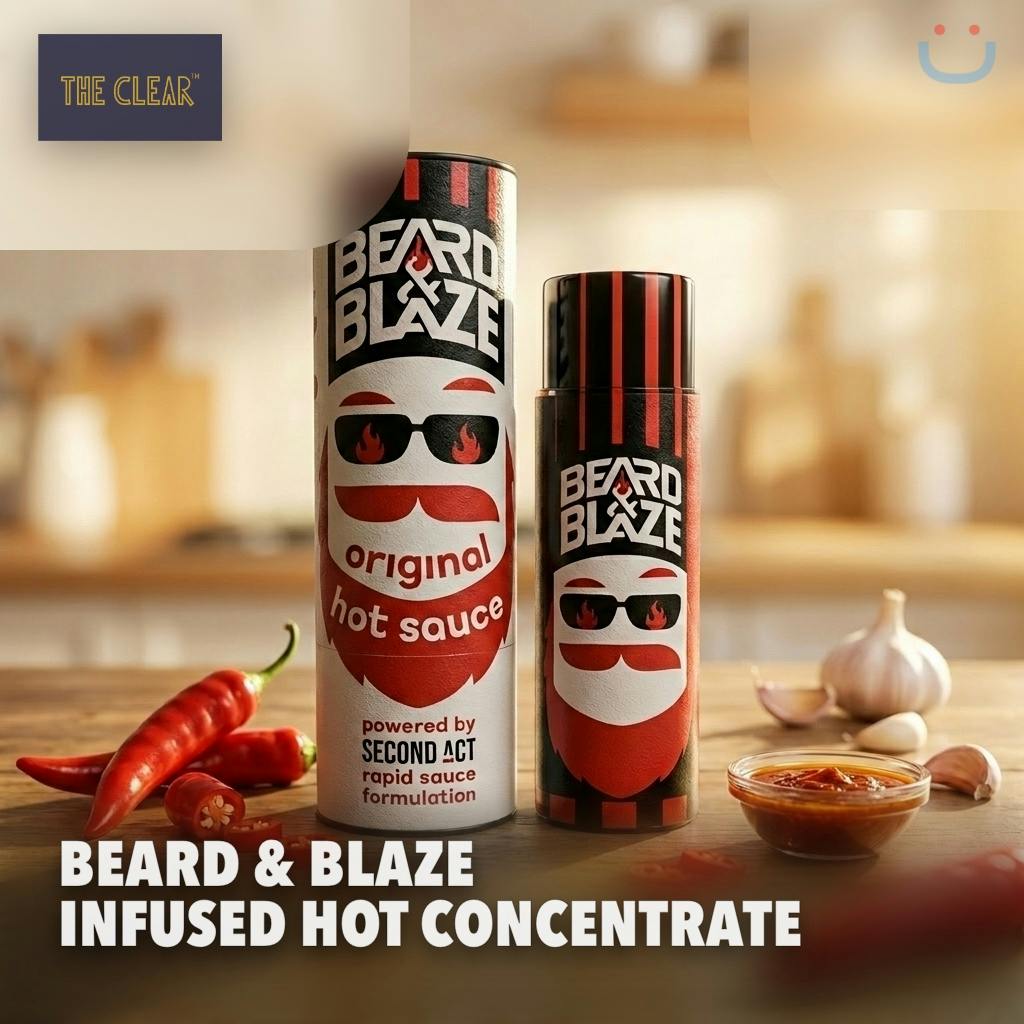 The Clear Beard & Blaze Infused Hot Sauce