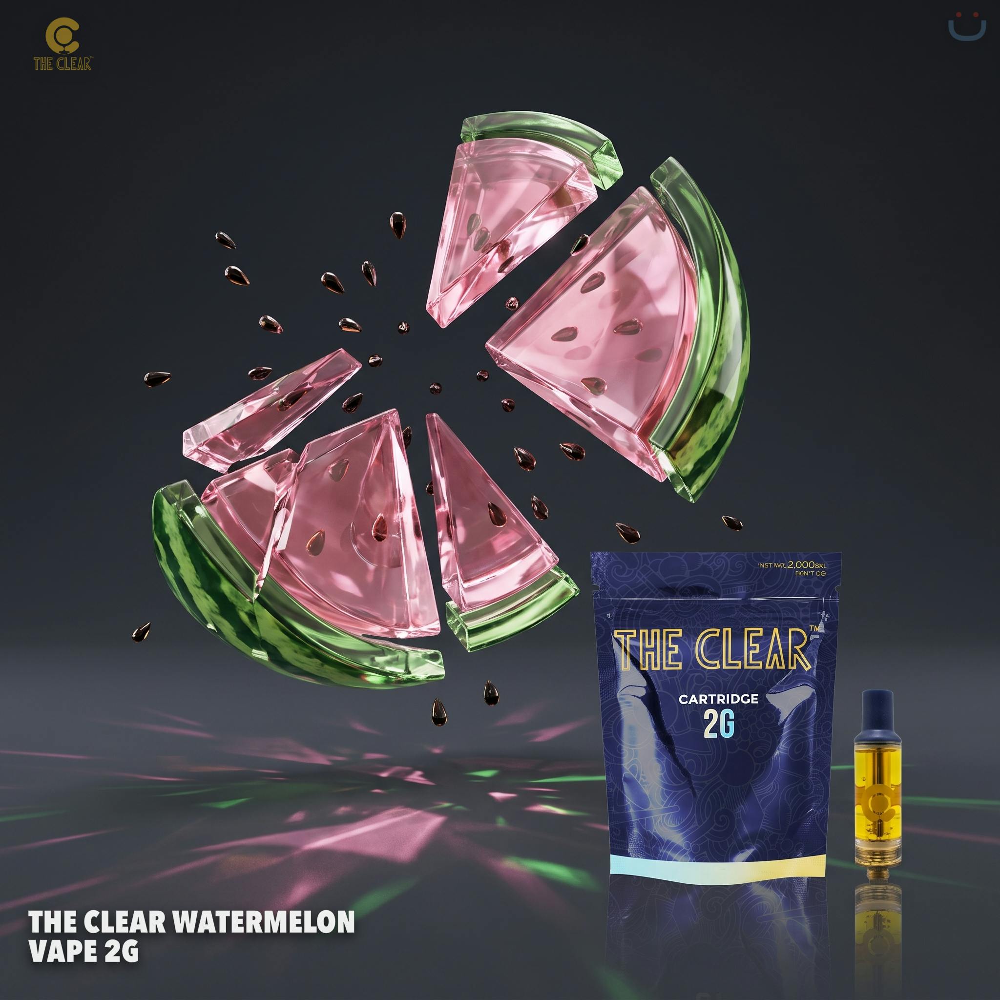 The Clear Watermelon Vape 2G