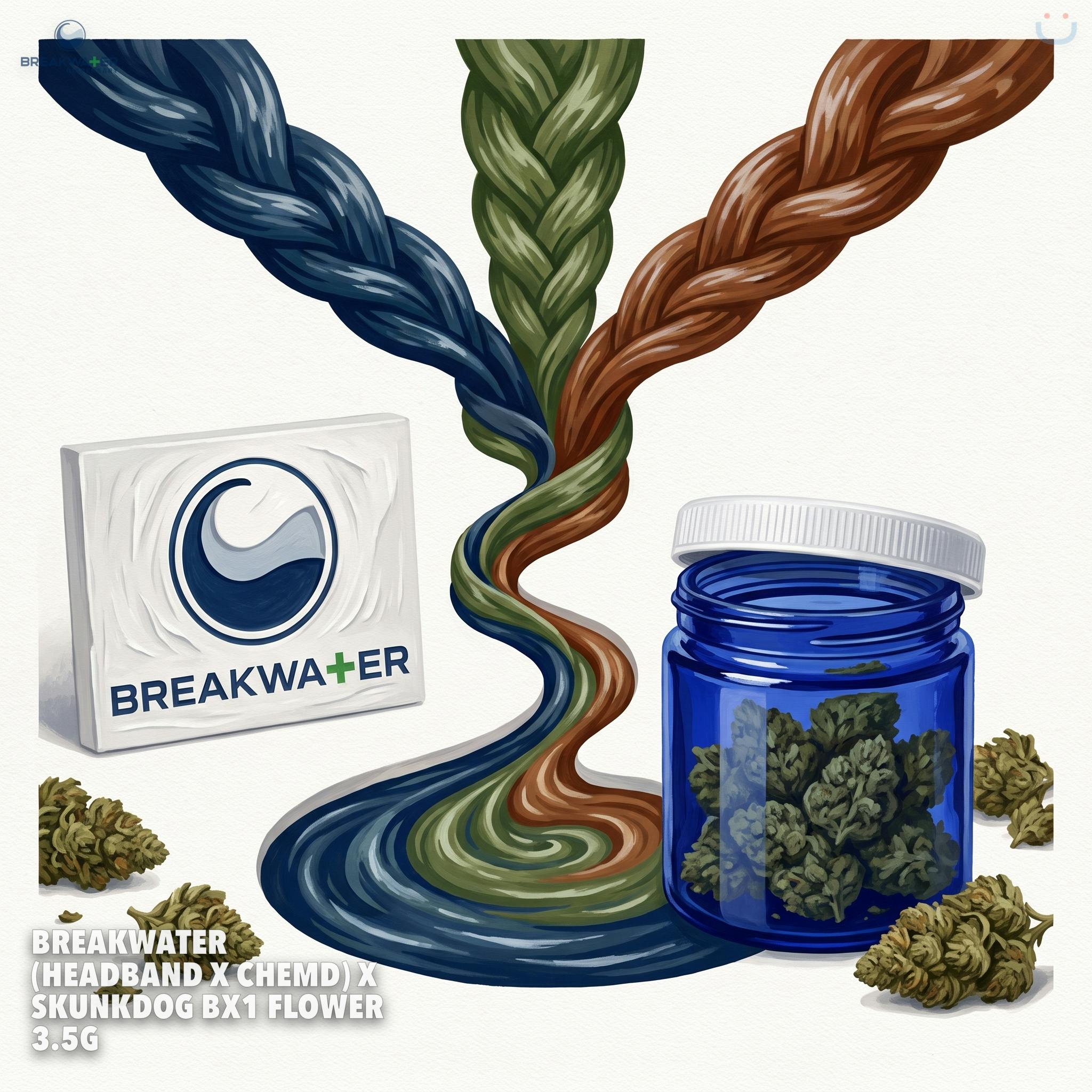 Breakwater (Headband X ChemD) X Skunkdog Bx1 Flower 3.5G