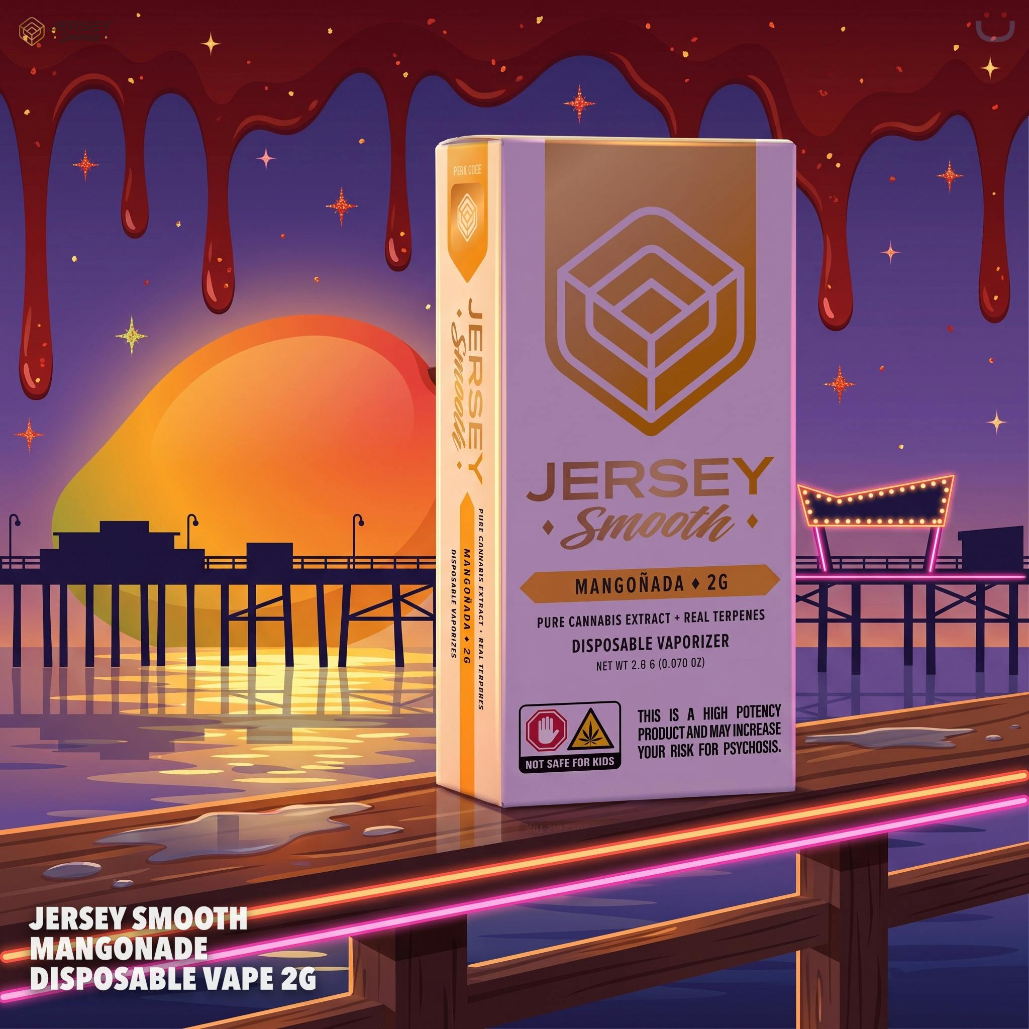Jersey Smooth Mangonade Disposable Vape 2G