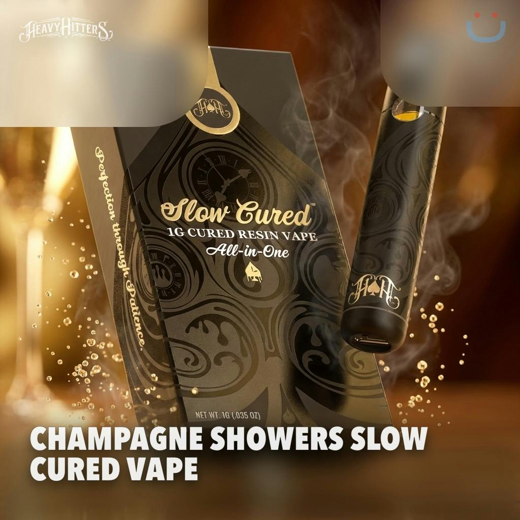 Heavy Hitters Champagne Showers Slow Cured Resin All In One Vape 1G