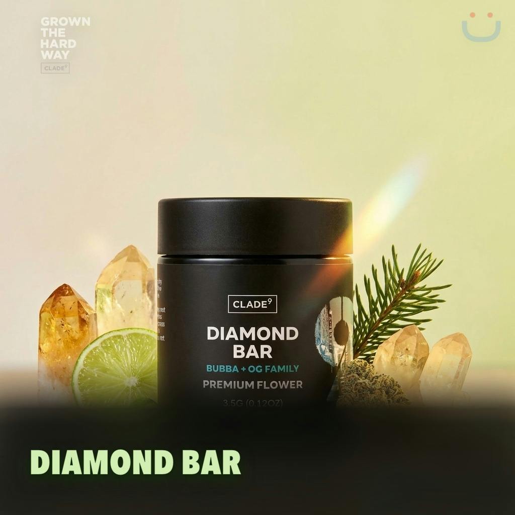 Clade9 Diamond Bar Flower 3.5G