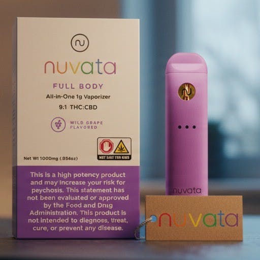 Nuvata Full Body 9:1 THC:CBD All-In-One Vape