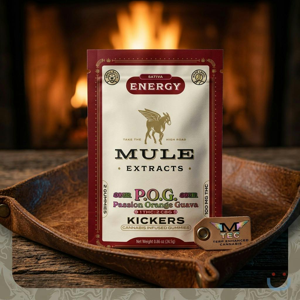 Mule Sour POG 1:2 THC:CBG Edible 2 Pack