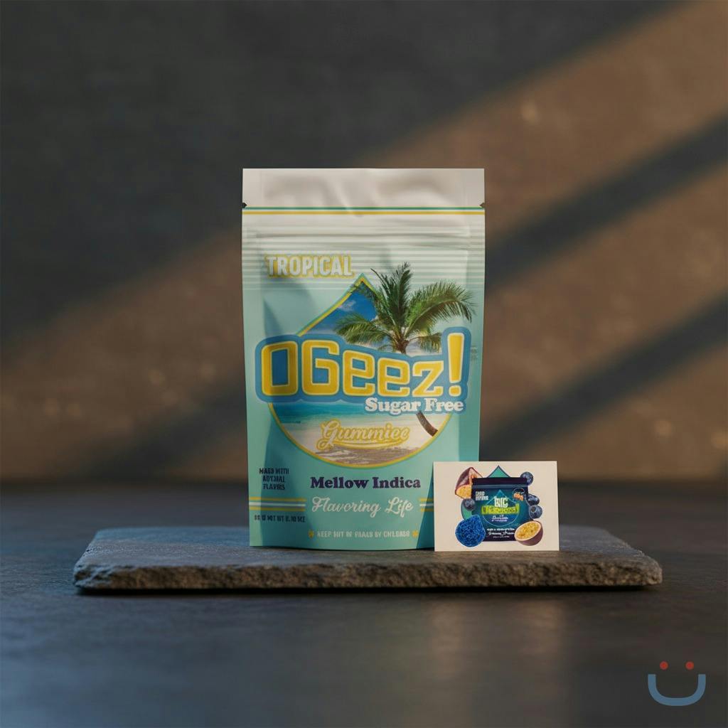 OGeez Tropical Sugar Free Mellow Indica Edible