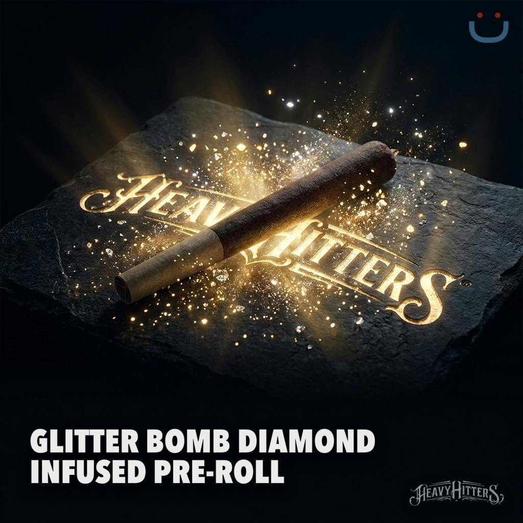 Heavy Hitters Glitter Bomb Diamond Infused Pre-Roll 1G