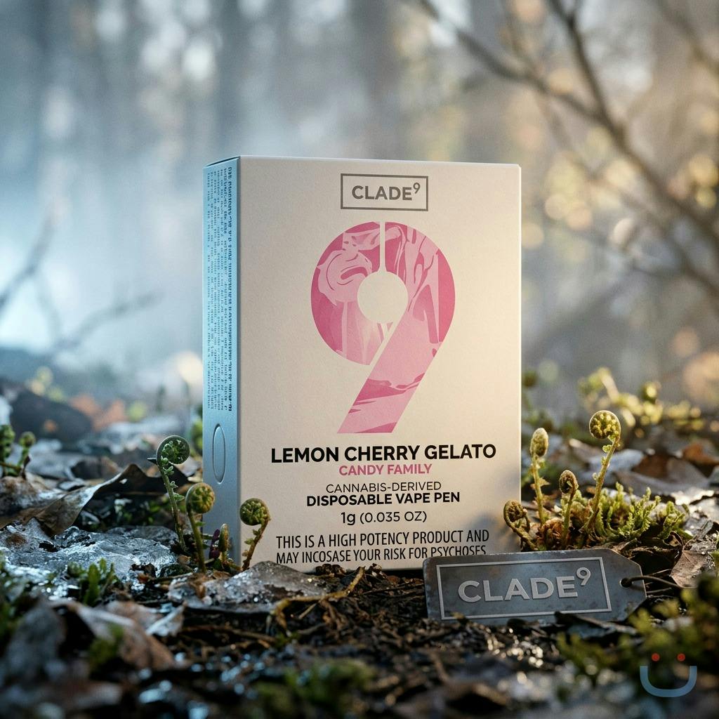 Clade9 Lemon Cherry Gelato Disposable Vape 1G
