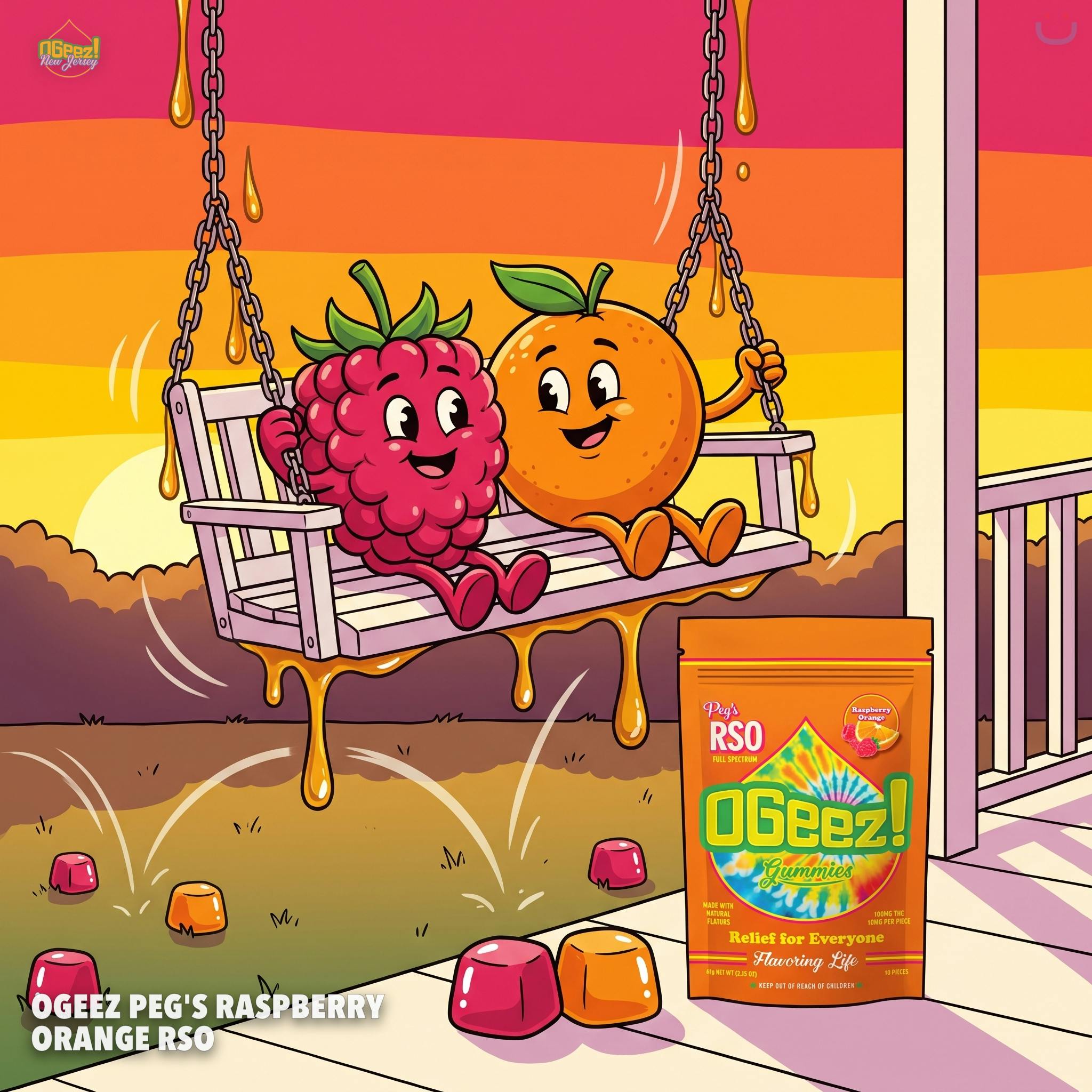 OGeez Peg'S Raspberry Orange RSO