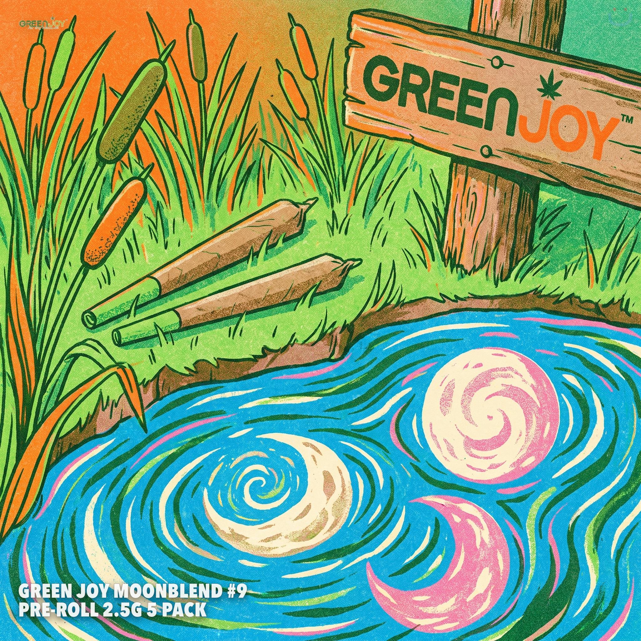 Green Joy MoonBlend #9 Pre-roll 2.5G 5 Pack