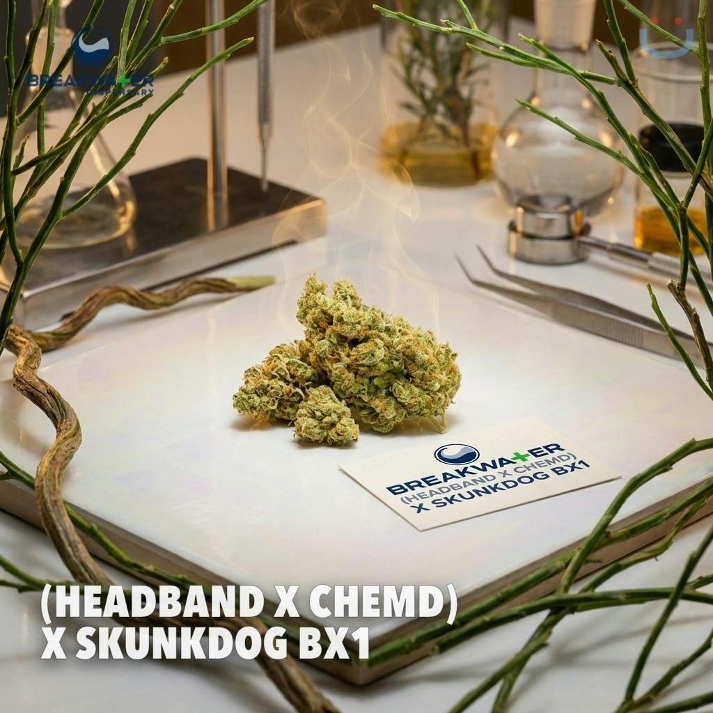 Breakwater (Headband X ChemD) X Skunkdog Bx1 Flower 3.5G