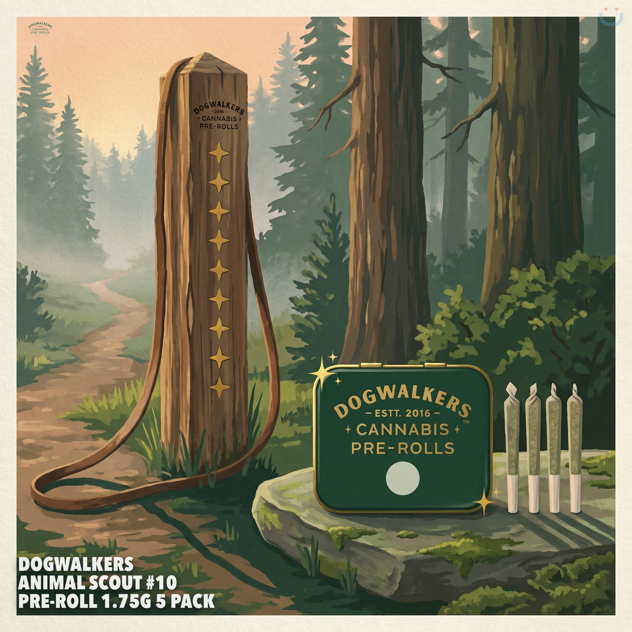 Dogwalkers Animal Scout #10 Pre-roll 1.75G 5 Pack