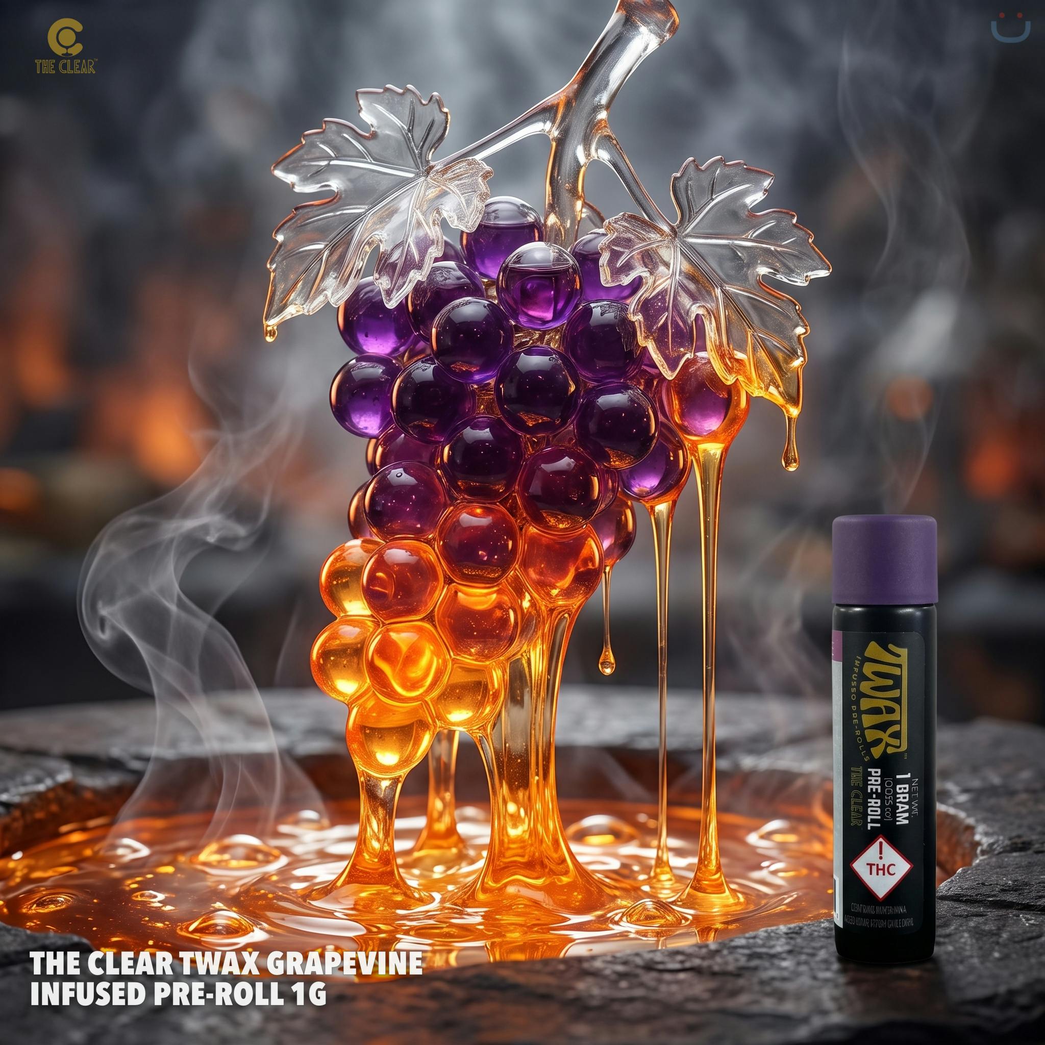 The Clear Twax Grapevine Infused Pre-roll 1G