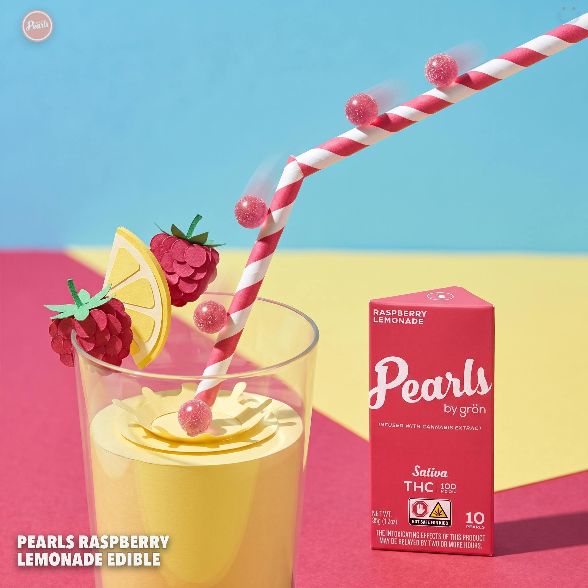 Pearls Raspberry Lemonade Edible