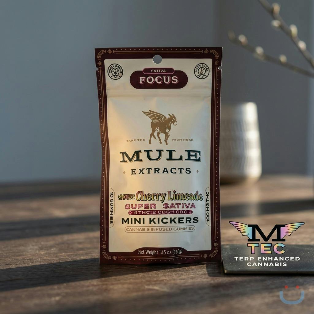 Mule Extracts Cherry Limeade Gummies 100MG 10 Pack