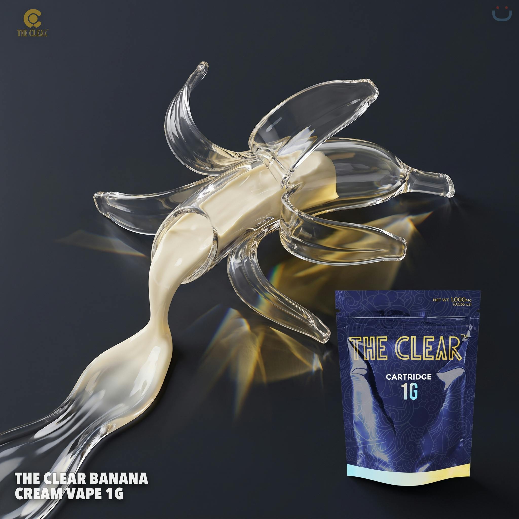 The Clear Banana Cream Vape 1G