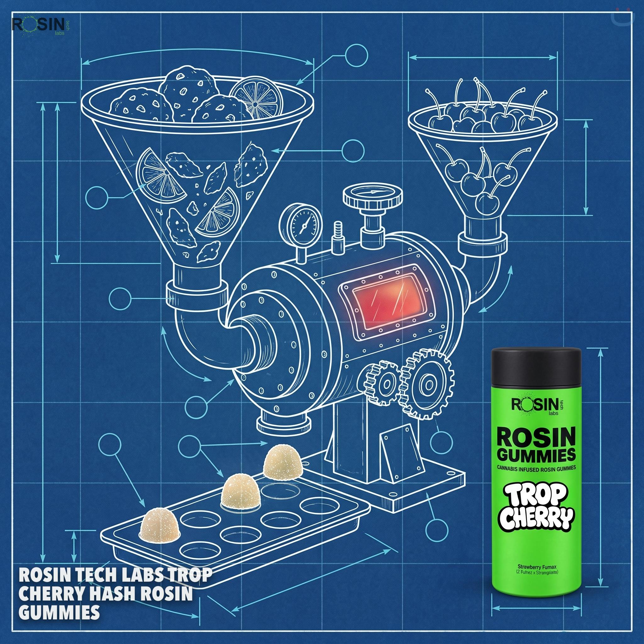 ROSIN TECH LABS Trop Cherry Hash Rosin Gummies