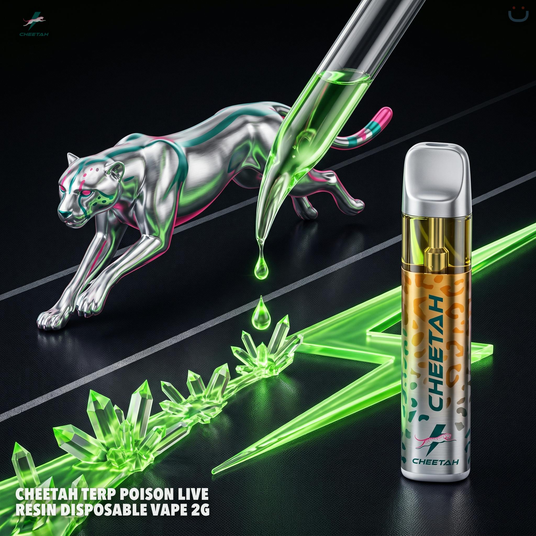 Cheetah Terp Poison Live Resin Disposable Vape 2G