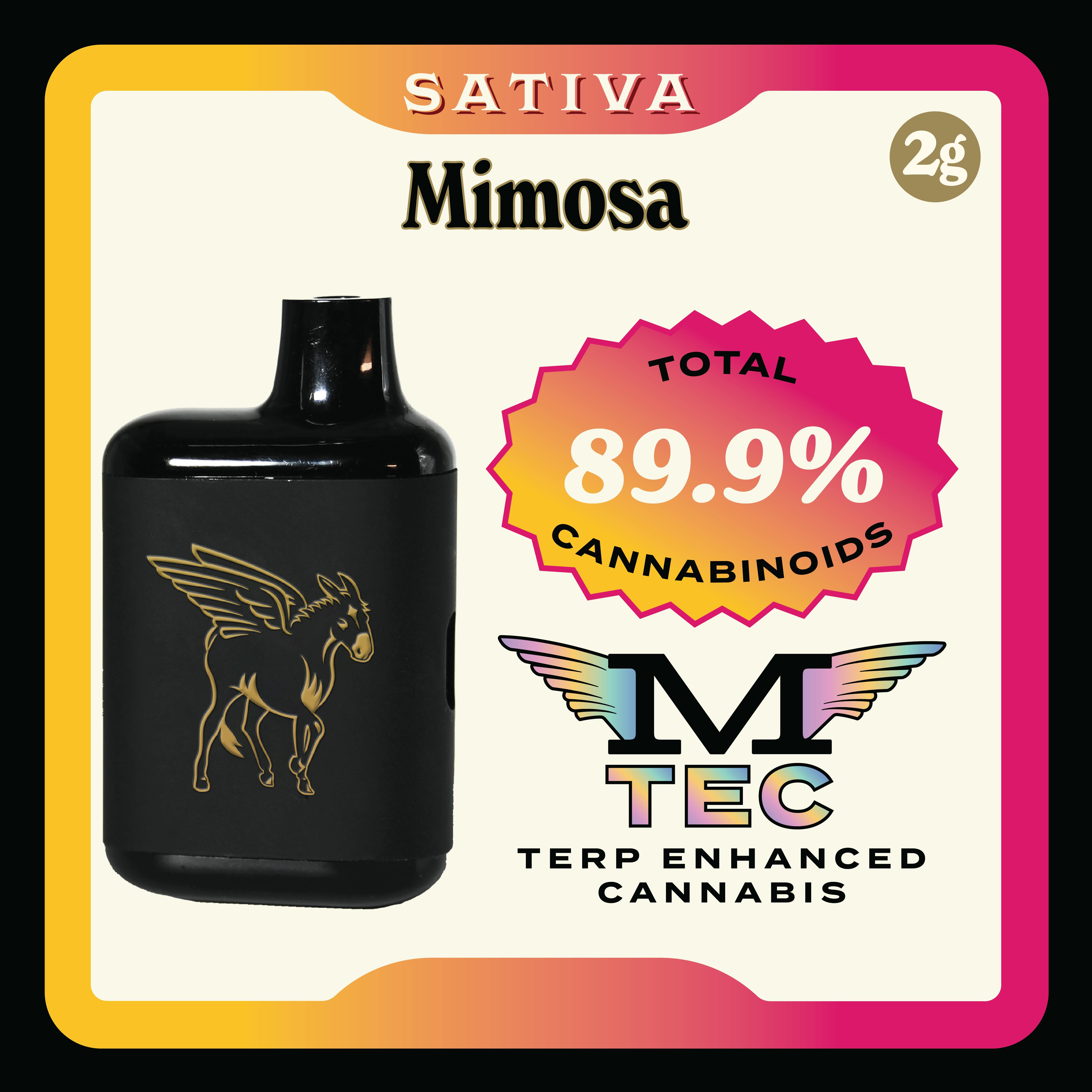 Mule Extracts Dank Tank Mimosa Disposable Vape 2G