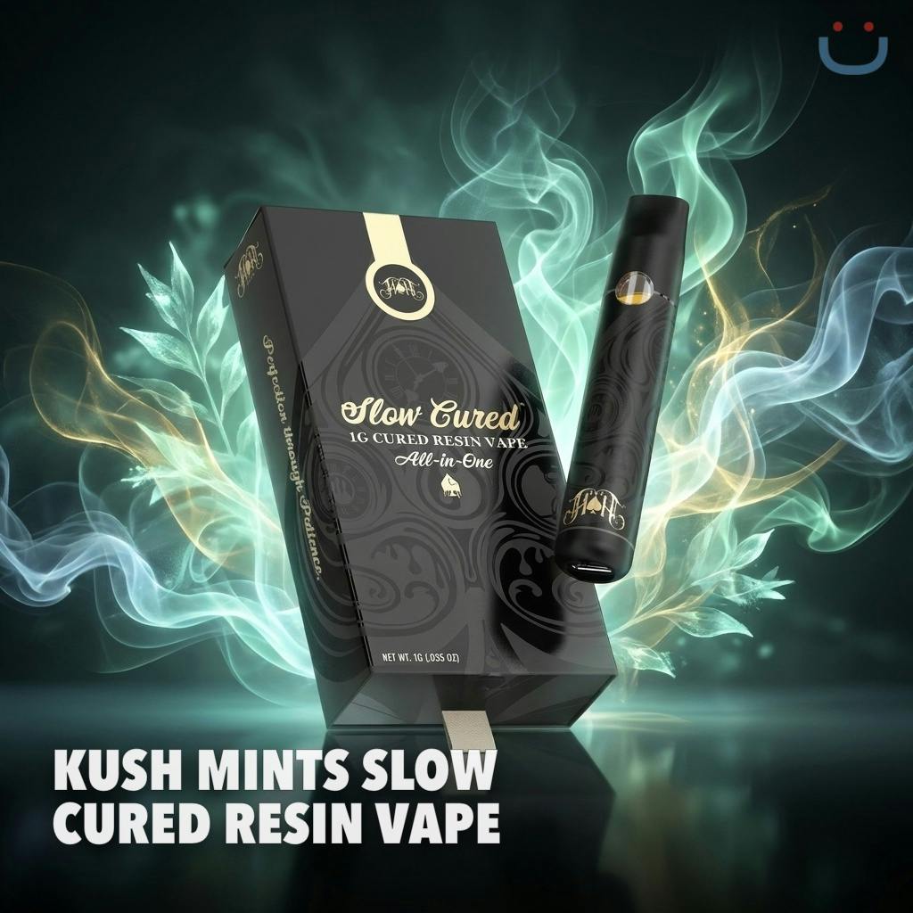 Heavy Hitters Kush Mints Slow Cured Resin All In One Vape 1G