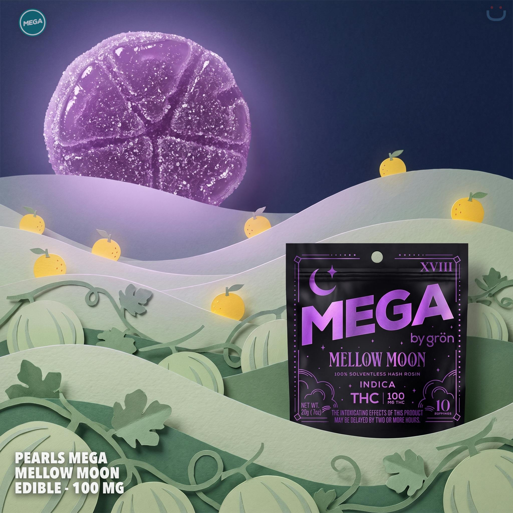 Pearls Mega Mellow Moon Edible - 100 Mg
