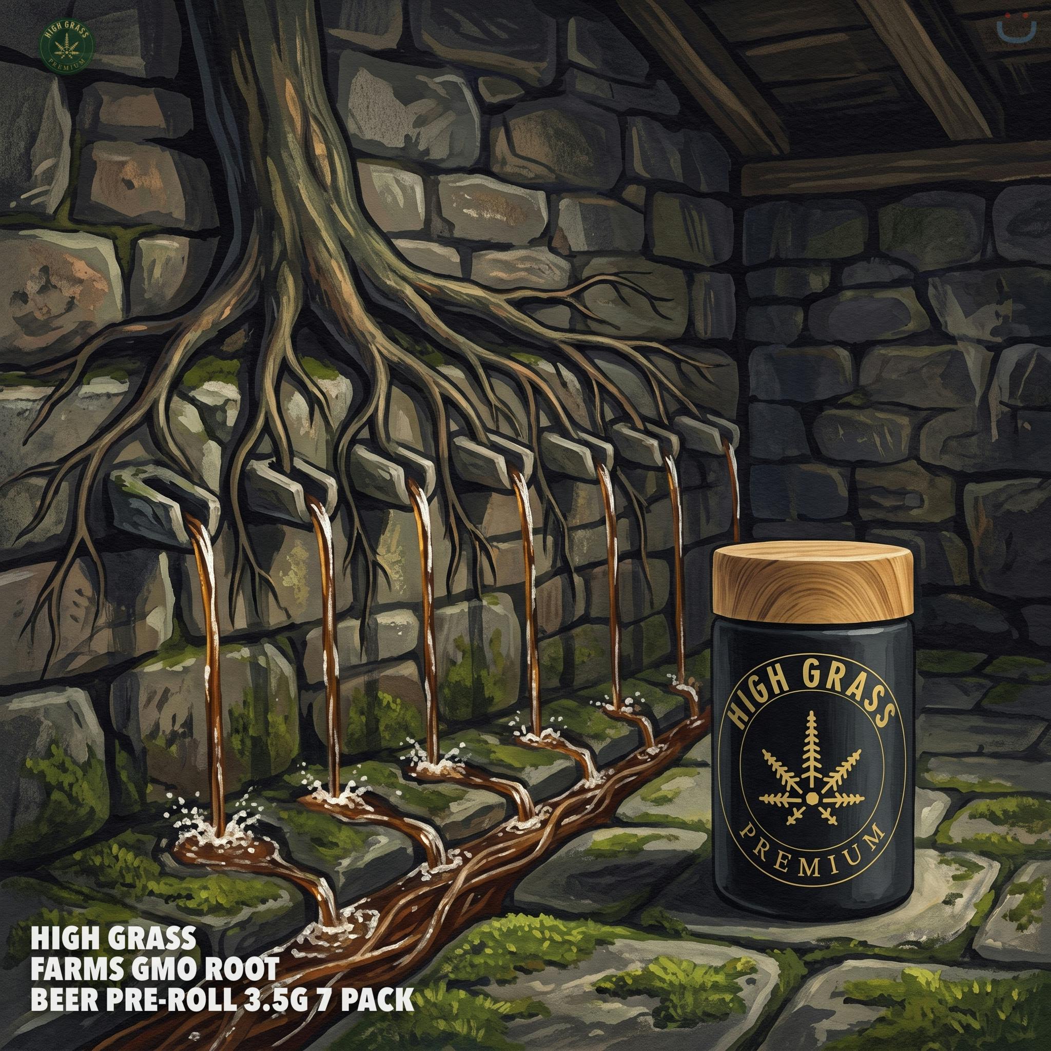 High Grass Farms GMO Root Beer Pre-roll 3.5G 7 Pack