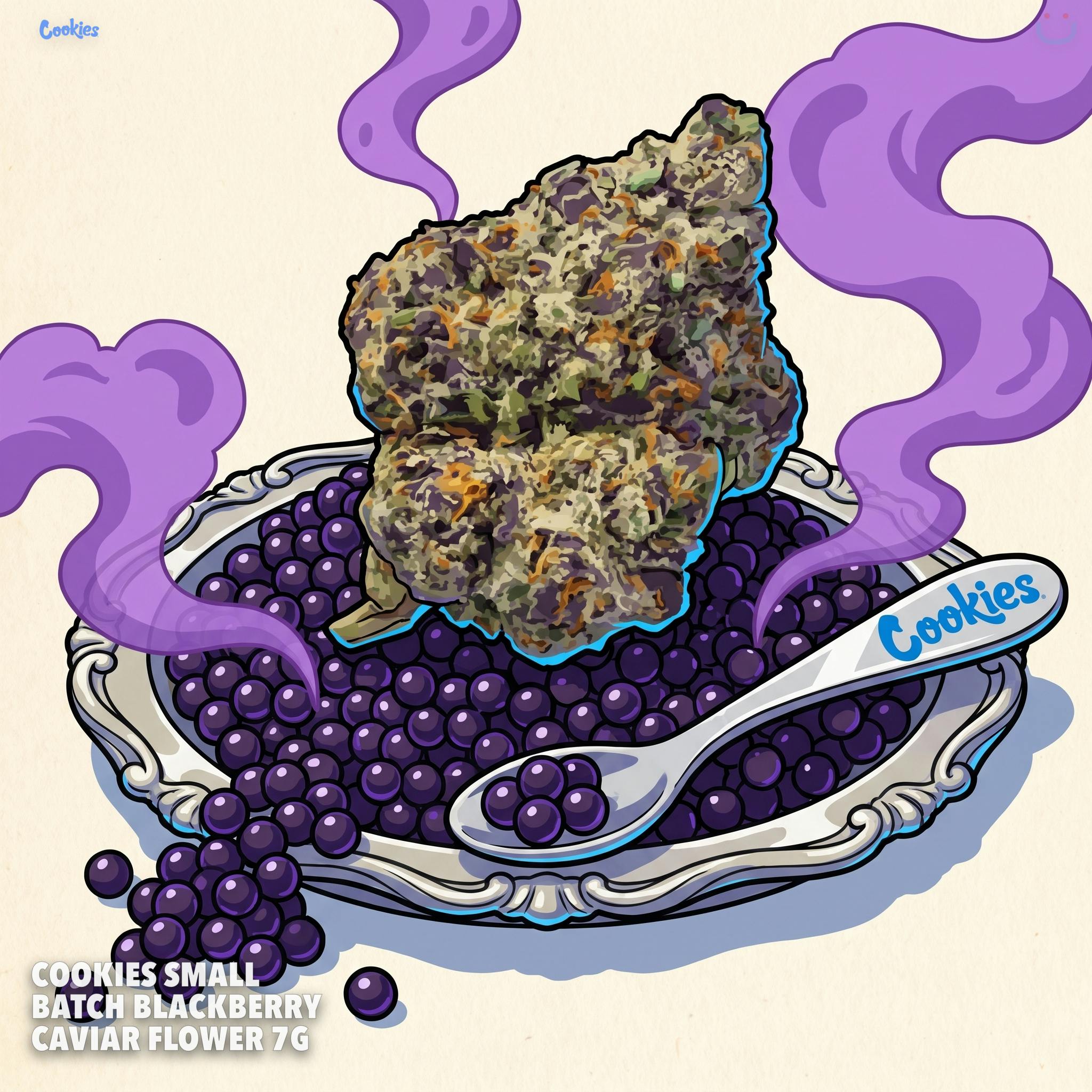 Cookies Small Batch Blackberry Caviar Flower 7G
