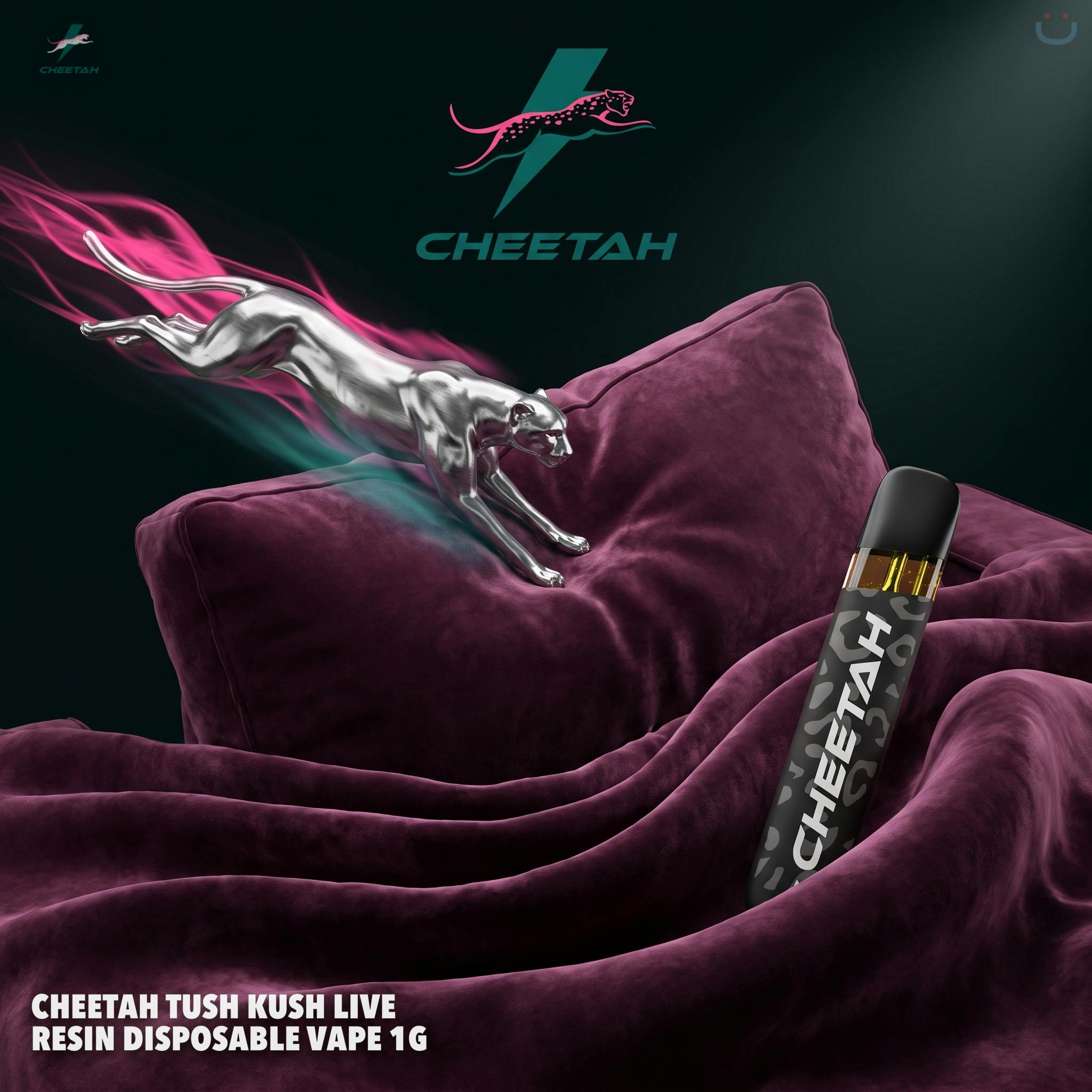 Cheetah Tush Kush Live Resin Disposable Vape 1G