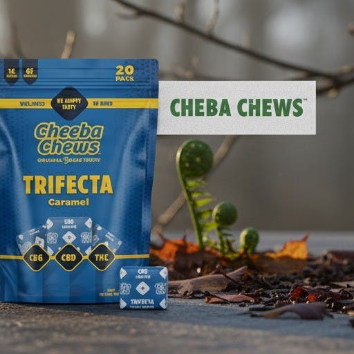 Cheeba Caramel Trifecta 1:1:1 CBG/CBD/THC Edible