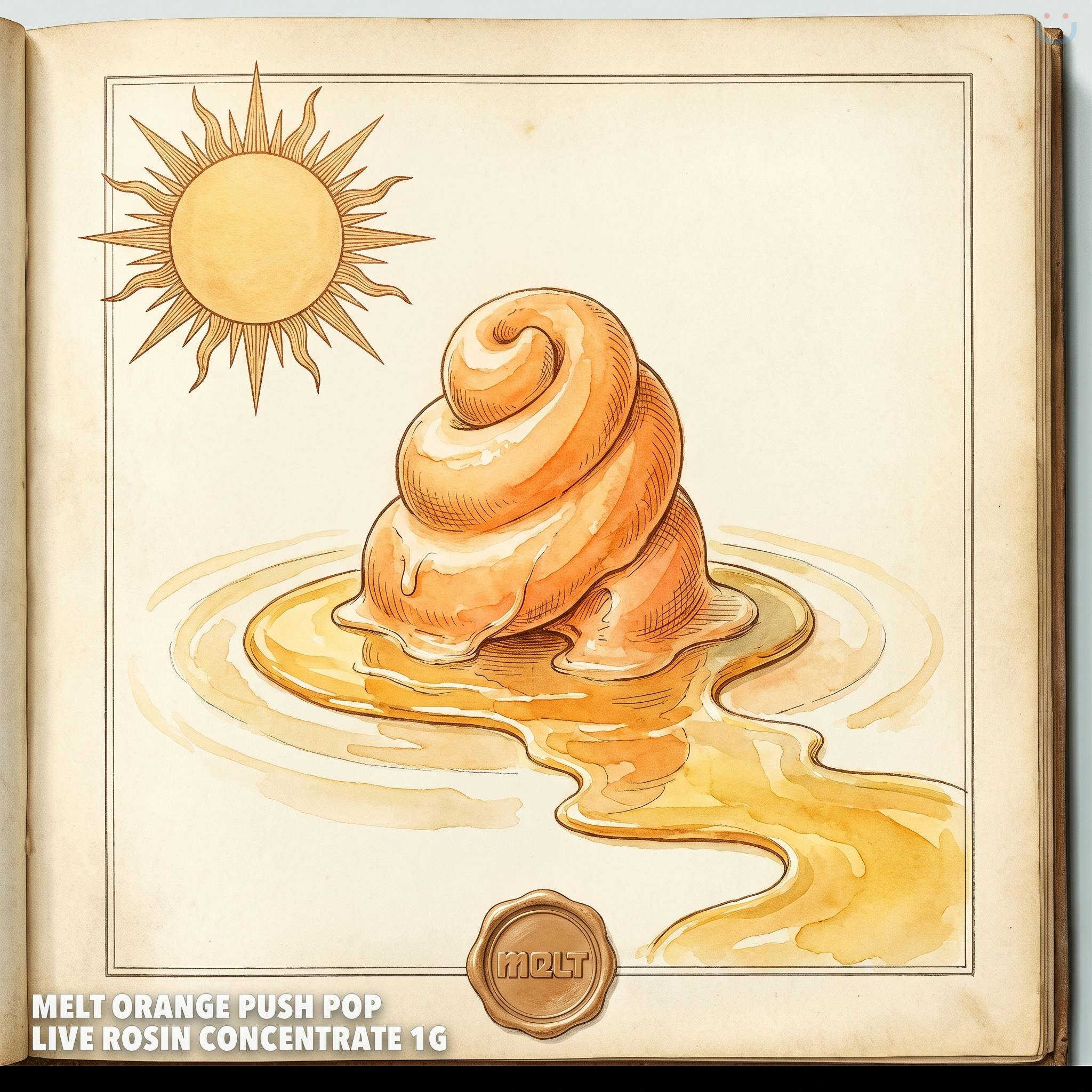 Melt Orange Push Pop Live Rosin Concentrate 1G