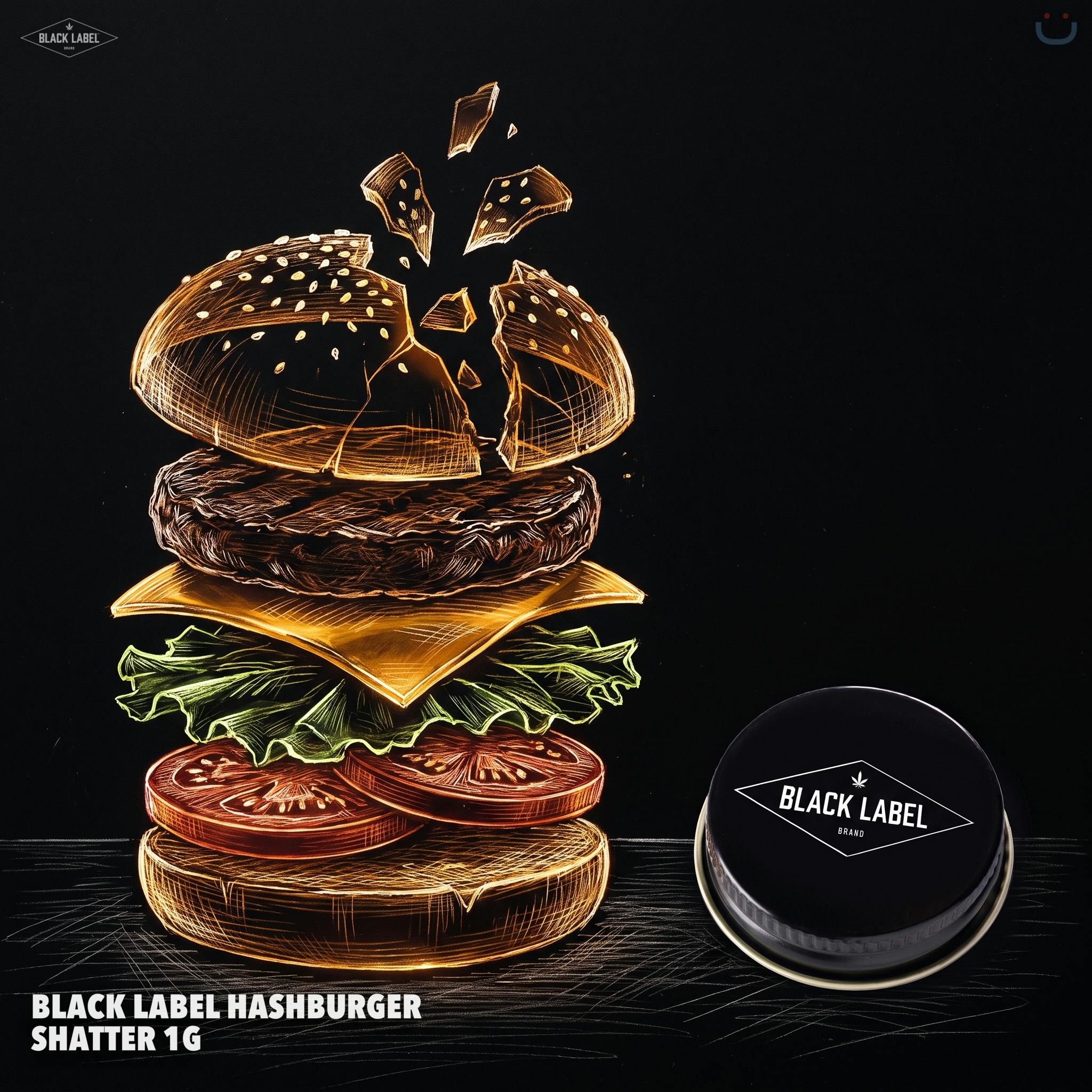 Black Label HashBurger Shatter 1g