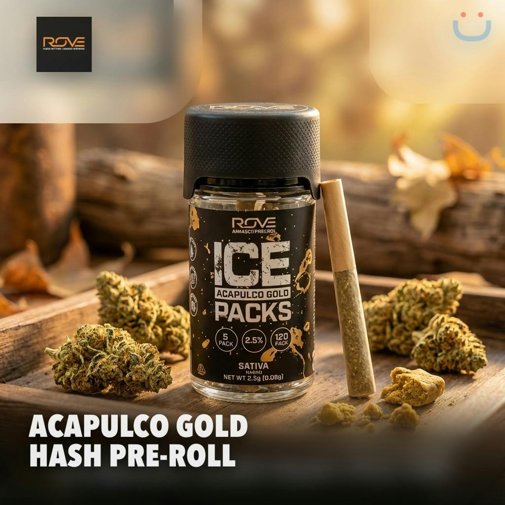 Rove Acapulco Gold Hash Infused Pre-roll 5 Pack 2.5G