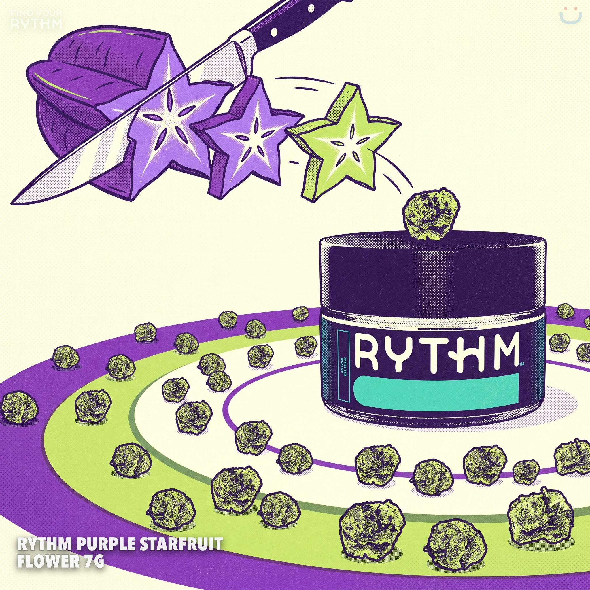Rythm Purple Starfruit Flower 7G