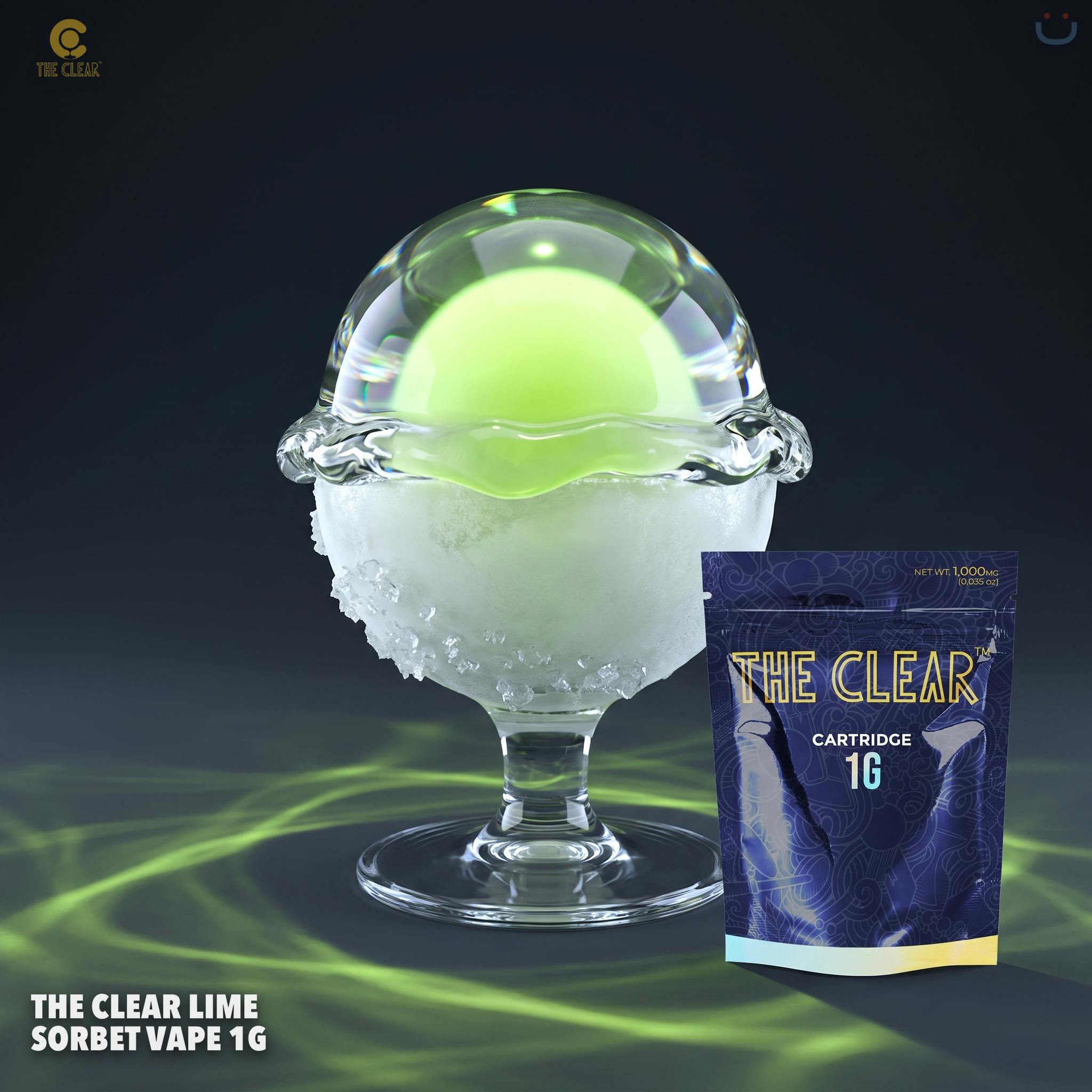 The Clear Lime Sorbet Vape 1G