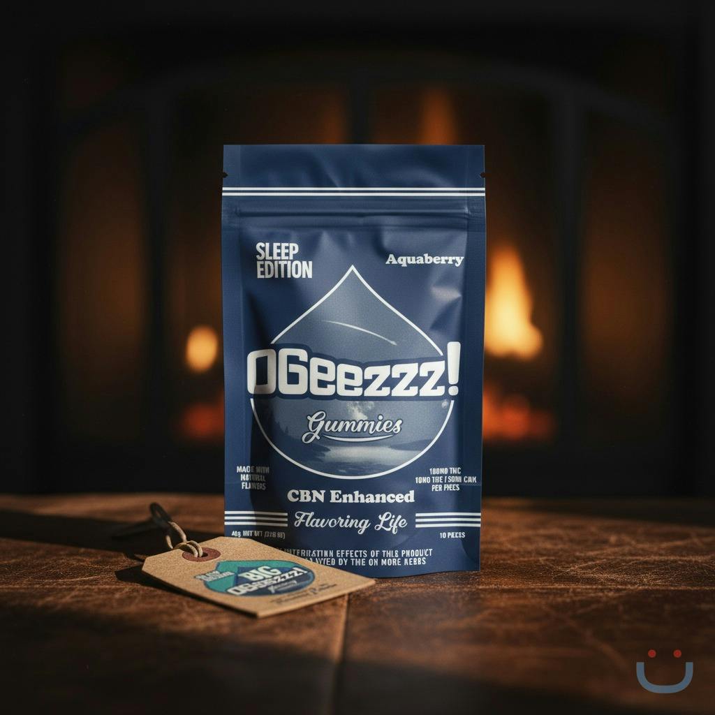 OGeez Sleep Edition Aquaberry 2:1 CBN/THC Edible