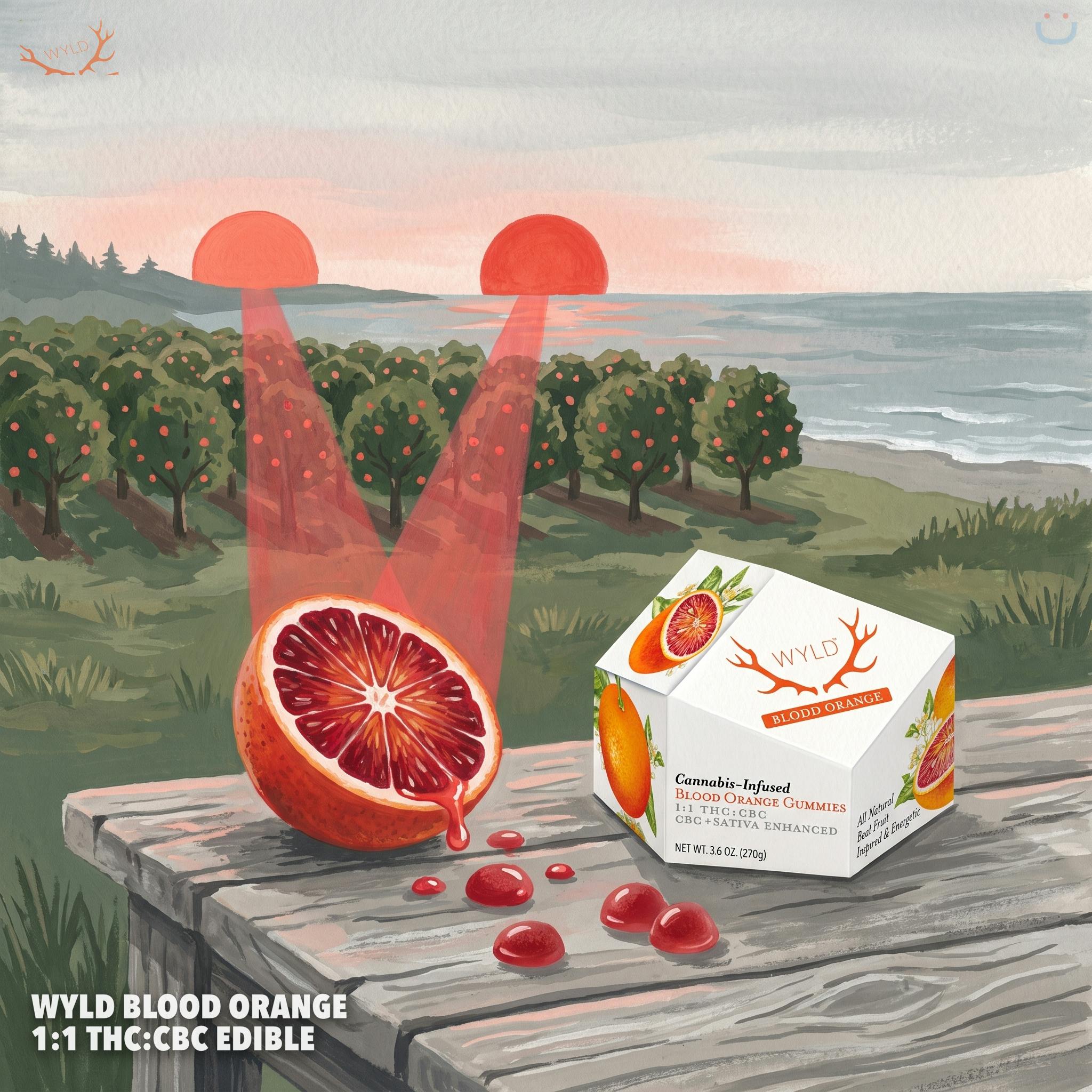 WYLD Blood Orange 1:1 THC:CBC Edible