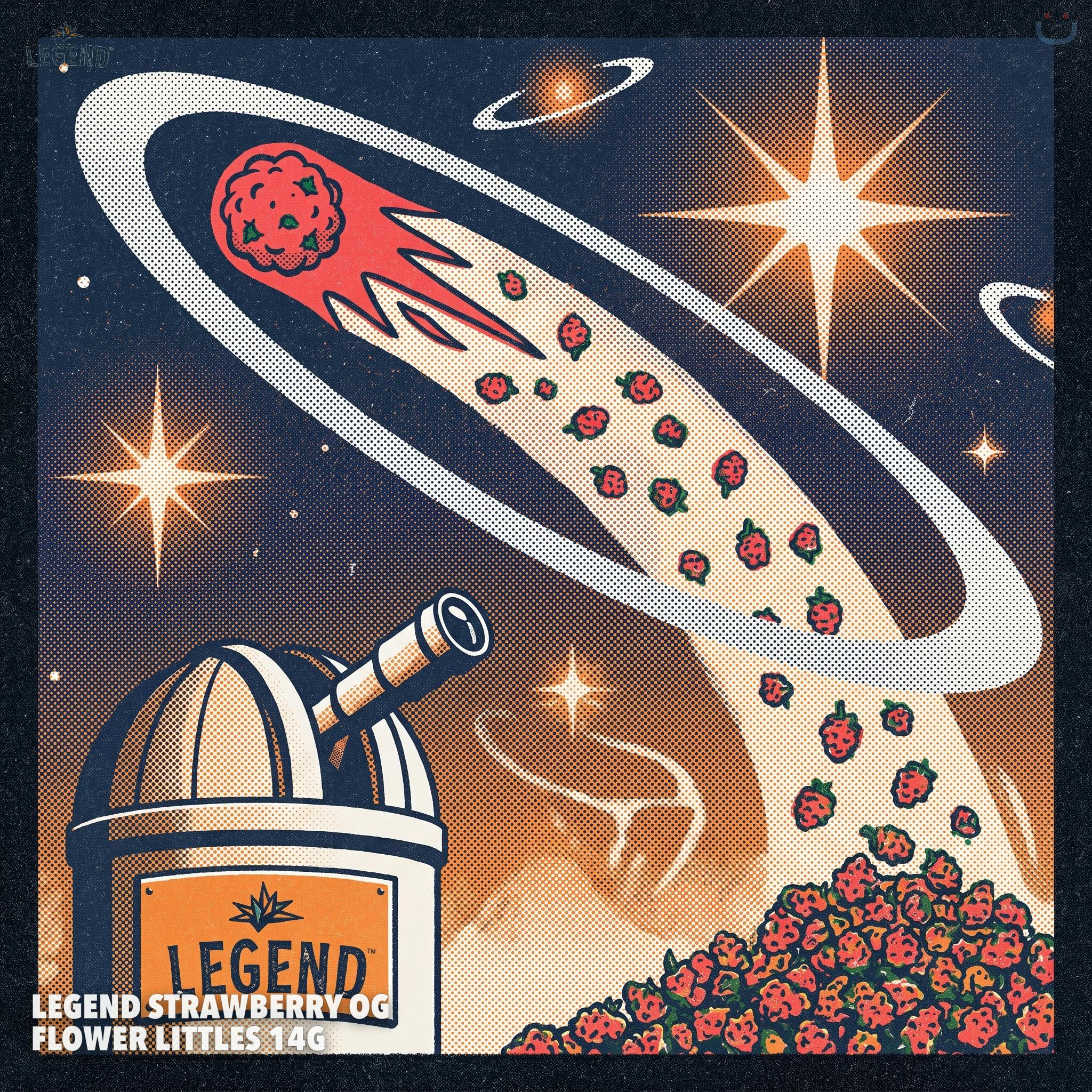 Legend Strawberry OG Flower Littles 14G