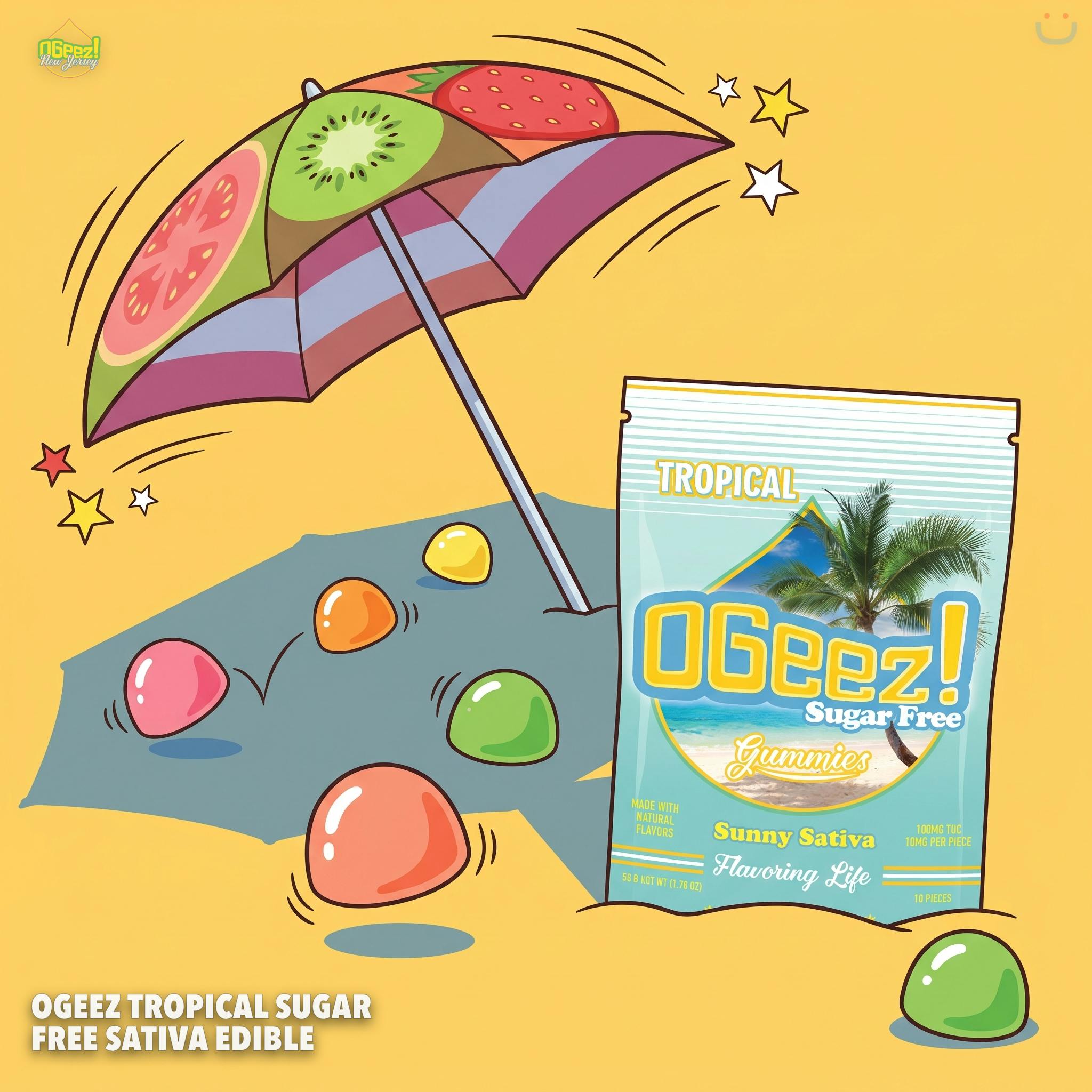 OGeez Tropical Sugar Free Sativa Edible
