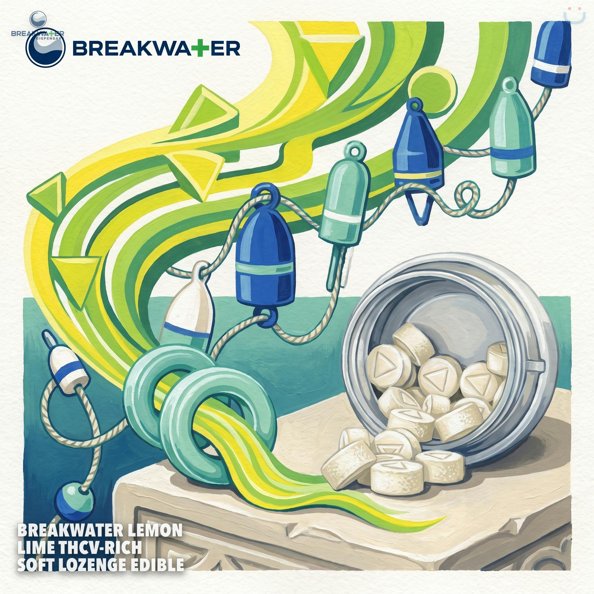 Breakwater Lemon Lime THCV-Rich Soft Lozenge Edible